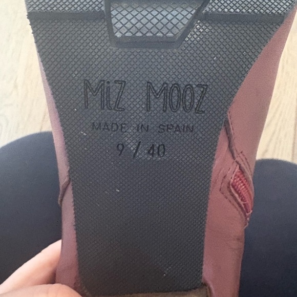 Miz Mooz Burgundy Heeled Boots - Picture 10 of 11